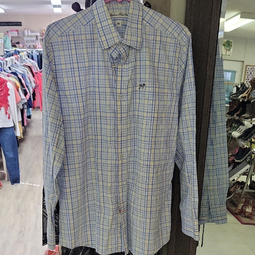 Southern Point Co Blue Plaid Men's Shirt